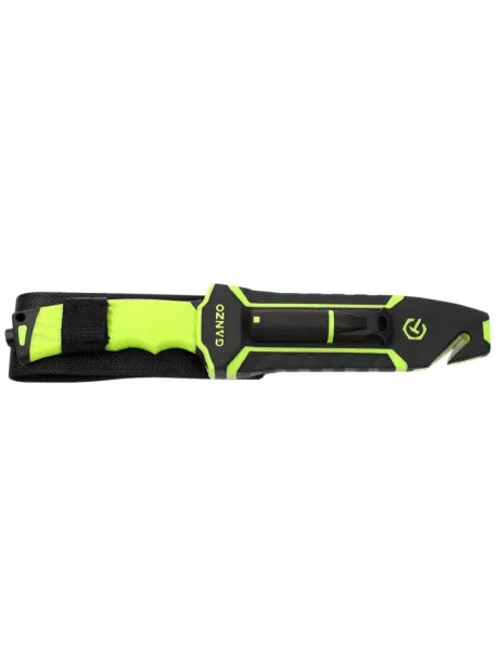 туристический нож с огнивом и точилкой Ganzo G803 light green