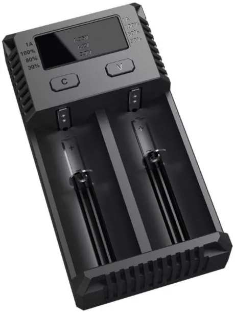 универсальное зарядное устройство на 2 канала NiteCore NEW I2  Intellicharge V2 