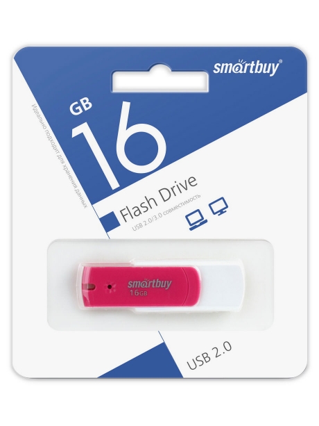 флешка USB SmartBuy Diamond 16GB pink