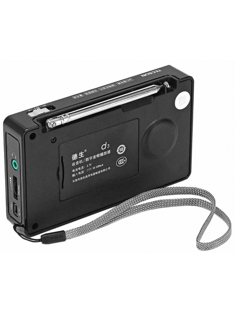 Цифровой переносной радиоприемник Tecsun D3 black
