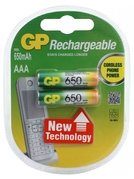 аккумулятор GP 650 mAh R03/AAA-2BL 