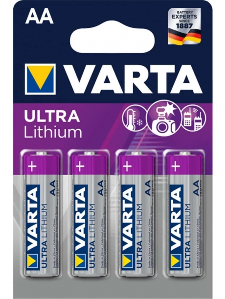 батарейки (4 шт.) Varta FR6/AA ULTRA LITHIUM 6106-4BL 