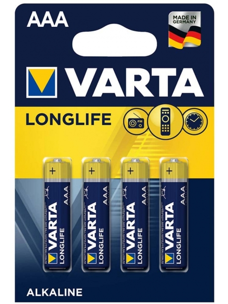 батарейка Varta LR03/AAA LONGLIFE-4BL 