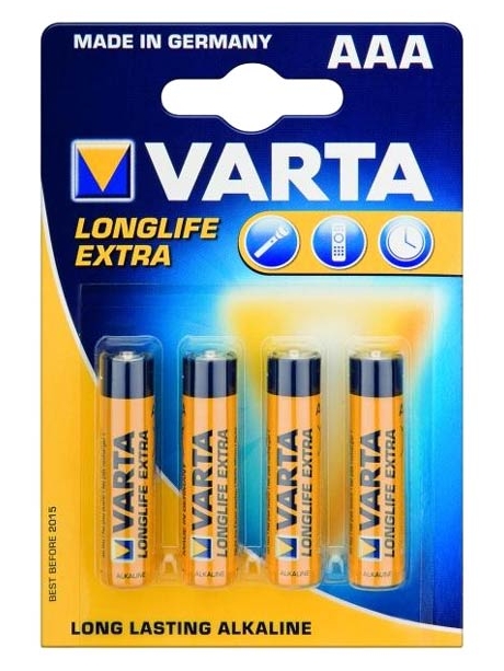батарейка Varta LR03/AAA LONGLIFE-4BL 