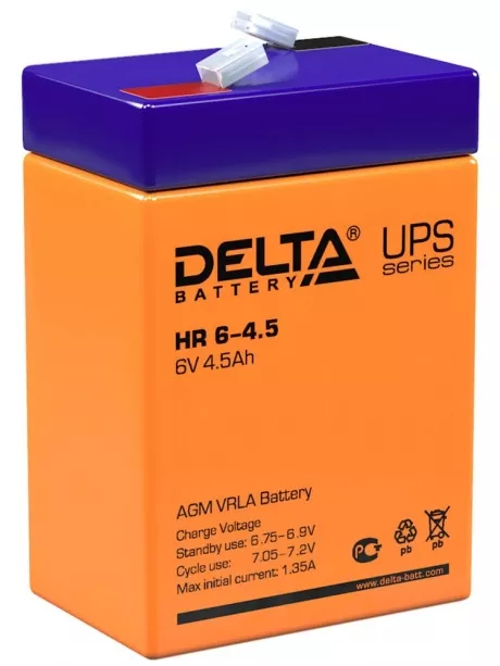 аккумулятор для UPS Delta HR 6-4.5 
