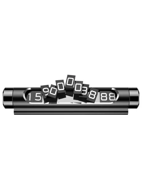 держатель для номера телефона в машину Baseus All Metal Temporary Parking Number Plate (dual-number version) black