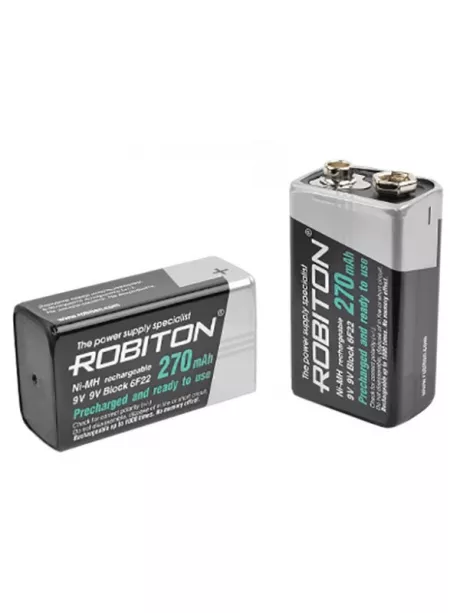 аккумулятор Robiton RTU270MH 6F22/Крона-bulk 