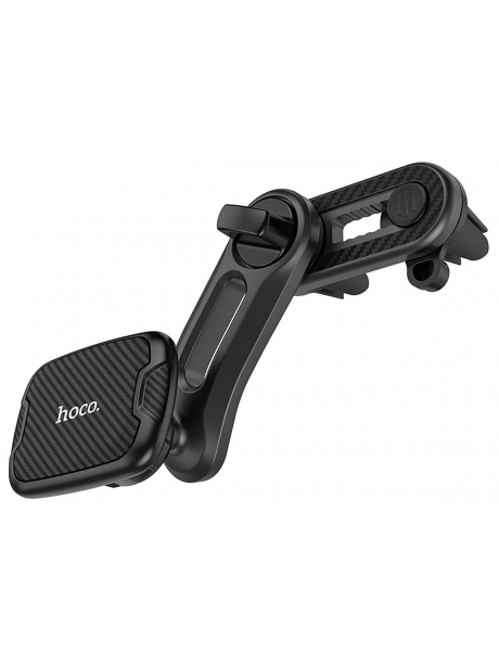 магнитный держатель на воздуховод Hoco CA68 Sagittarius series double air Outlet magnetic car holder black