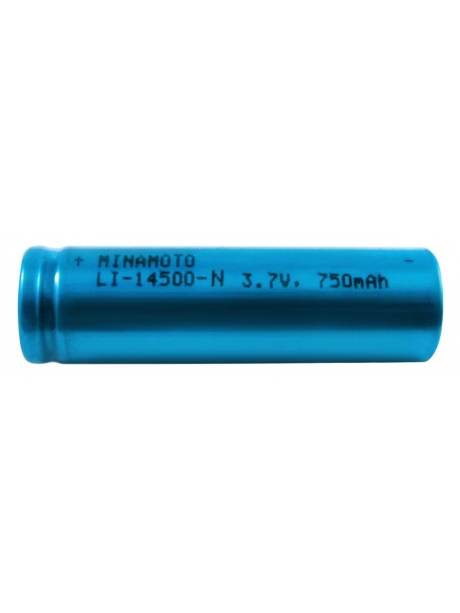 литиевый аккумулятор 3.7v Minamoto Li-14500-N 750mAh без защиты 