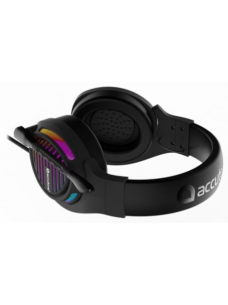 игровая гарнитура 7.1 с подсветкой и вибрацией Accutone Halo 2 USB black