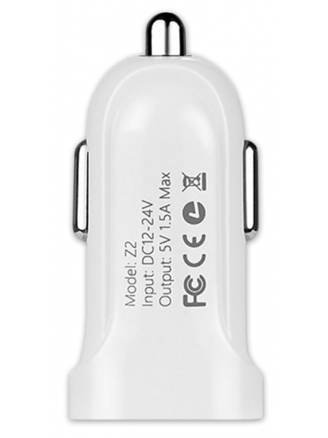 автомобильное зарядное устройство Hoco Z2 1USB 1.5A white