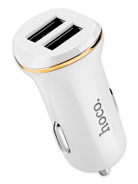 автомобильное зарядное устройство Hoco Z1 2USB 2.1A white