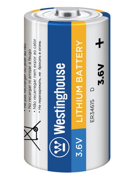 литиевая промышленная батарейка Westinghouse ER 34615 (D) 