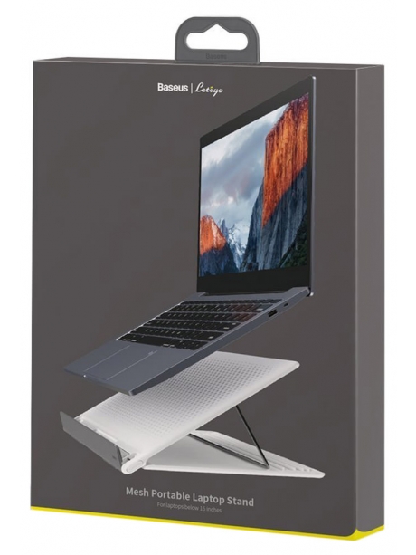 подставка для ноутбука и планшета Baseus Let''s go Mesh Portable Laptop Stand white &amp; gray