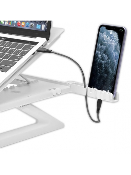 подставка для ноутбука и смартфона Tronsmart D07 Foldable Laptop Stand with Phone Holders white