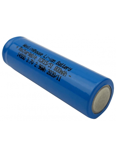 литиевый аккумулятор 3.7v Westinghouse ICR14500 800mAh без защиты 