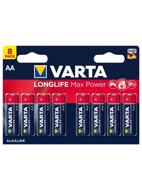 батарейки (8 шт.) Varta LR6/AA LONGLIFE Max Power-8BL 