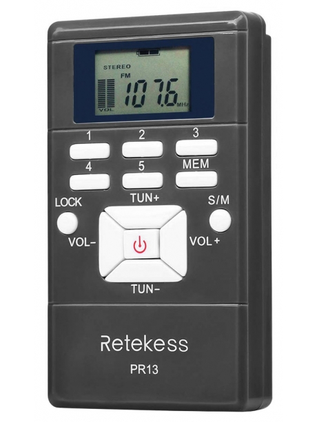 цифровой карманный FM радиоприемник Retekess PR13 