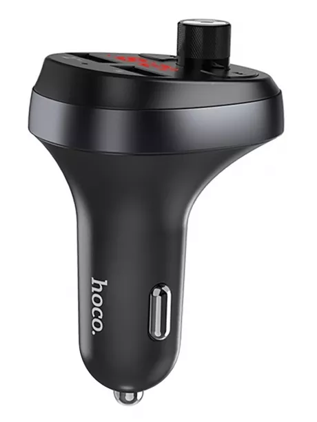 автомобильная зарядка с bluetooth FM трансмиттером Hoco E41 black