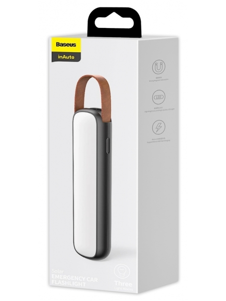 автомобильный фонарь Baseus Solar Emergency Car Flashlight black