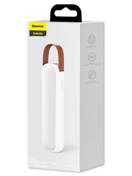 автомобильный фонарь Baseus Solar Emergency Car Flashlight white