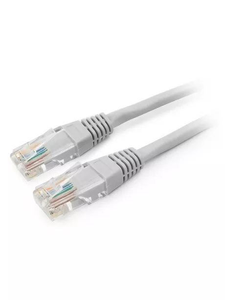 патч корд Cablexpert UTP кат.5e, 1.5м, литой серый