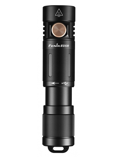 светодиодный аккумуляторный фонарь Fenix E05R черный