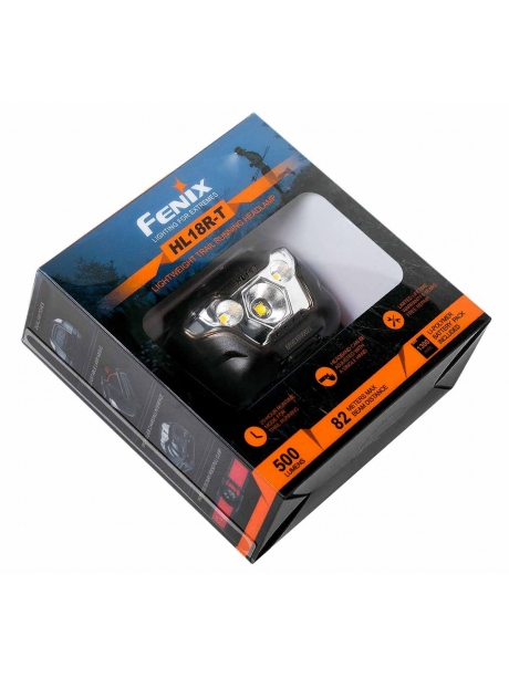 аккумуляторный налобный фонарь для трейлраннинга Fenix HL18RT черный