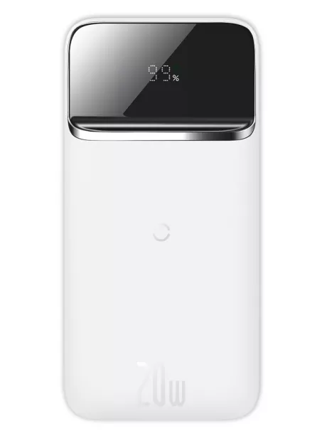 внешний аккумулятор Baseus Magnetic wireless quick charging power bank 10000mAh 20W white