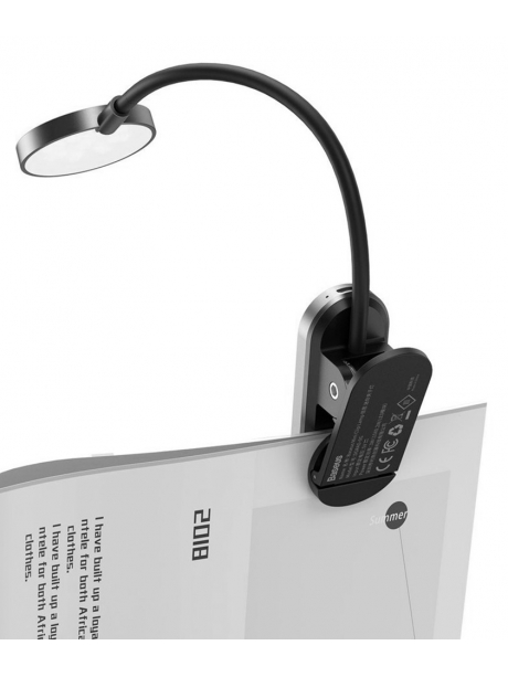 мини светильник на прищепке Baseus Comfort Reading Mini Clip Lamp dark gray