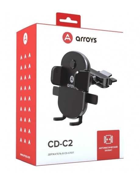 автомобильный держатель в CD слот Arroys CD-C2 black
