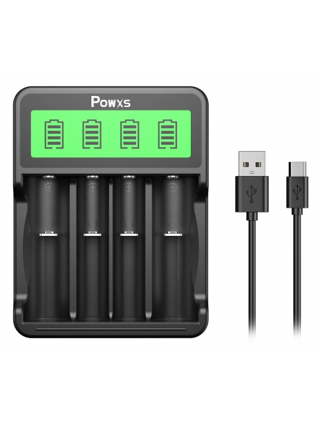 зарядное устройство для аккумуляторов POWXS PW-6754 черный