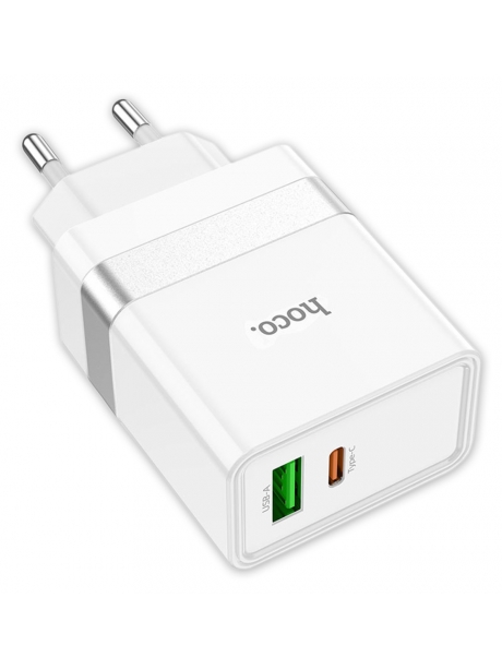 зарядное устройство Hoco N21 Topspeed PD30W+QC3.0 charger white