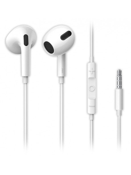 проводные наушники с микрофоном Baseus Encok 3.5mm lateral in-ear Wired Earphone H17 white