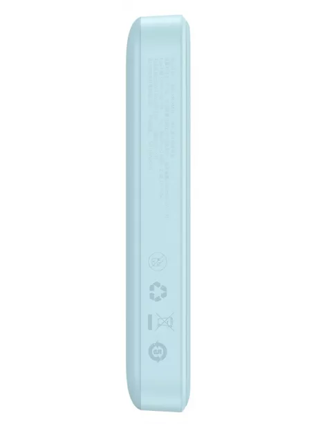 внешний аккумулятор c магнитной зарядкой iPhone Baseus Magnetic Mini Wireless Fast Charge Power Bank 10000mAh 20W blue