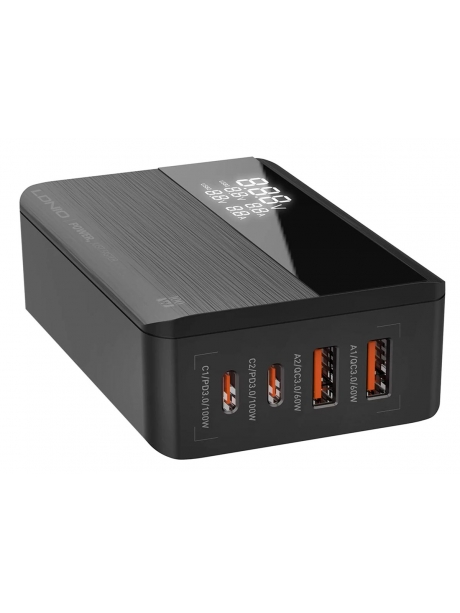 настольное зарядное устройство LDNIO A4809C GaN 100W PD Super desktop charger black