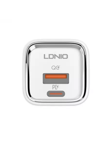 быстрое зарядное устройство LDNIO A2317C 30W PD/QC3.0 Fast Charger white