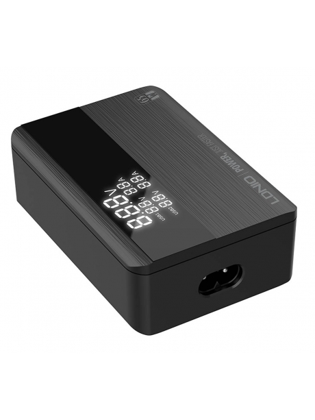 настольное зарядное устройство LDNIO A4808Q LED Display 65W Desktop Charger black