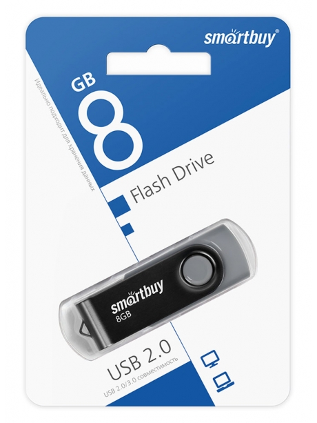 флешка USB SmartBuy Twist 8GB black