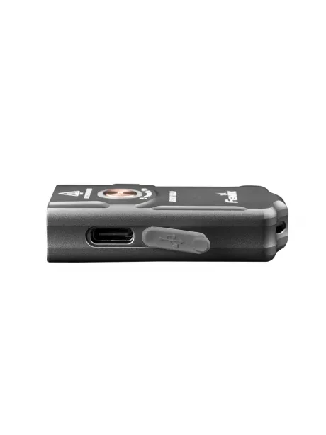 светодиодный фонарь брелок Fenix E03R EDC V2.0 grey