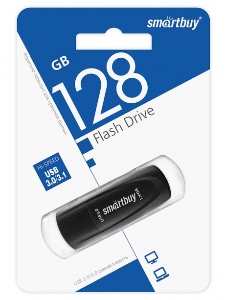 флешка USB 3.0 SmartBuy Scout 3.0 128GB black