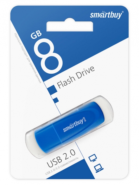 флешка USB SmartBuy Scout 8GB blue