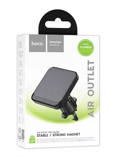держатель на решетку воздуховода Hoco H40 Climber magnetic car holder (air outlet) black