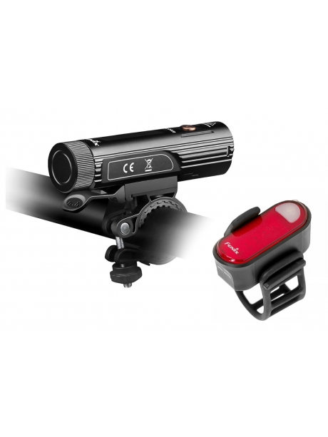 велофара + задний красный фонарь Fenix BC26R+BC05R V2.0 