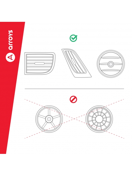 автомобильный держатель Arroys Vent-MS2 black