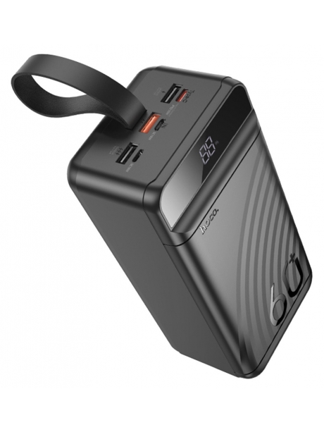 внешний аккумулятор повербанк Hoco J123C Element 22.5W+PD20W power bank with display(60000mAh) black
