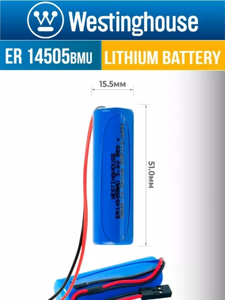батарейка литиевая 3.6 В Westinghouse ER 14505BMU (AA) universal connector 