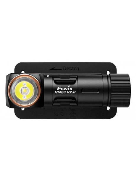 налобный фонарь с красным светом Fenix HM23 V2.0 black