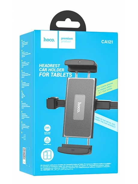 держатель для планшета на подголовник Hoco CA121 Prospering headrest car holder for tablets black