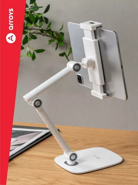 подставка настольная для планшета и смартфона Arroys TB-LU16 white